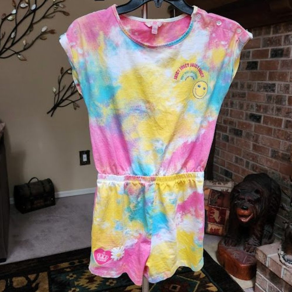 Juicy Couture girls tie dye romper sz Large / 14